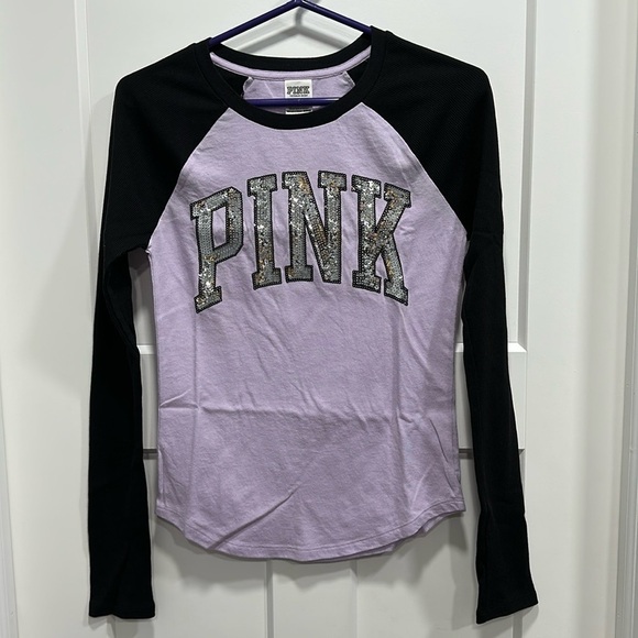PINK Victoria’s Secret Baseball Tee Size Small - Picture 1 of 6